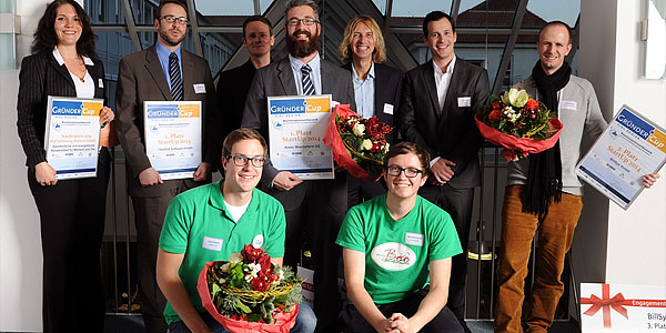 Preisverleihung zum GründerCup Kiel Region 2014